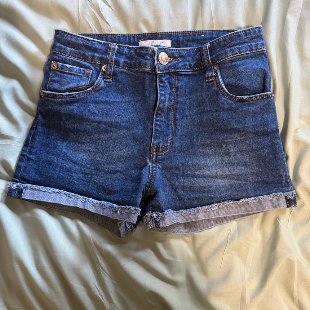 STS Blue Dark Wash Denim Cutoff Shorts